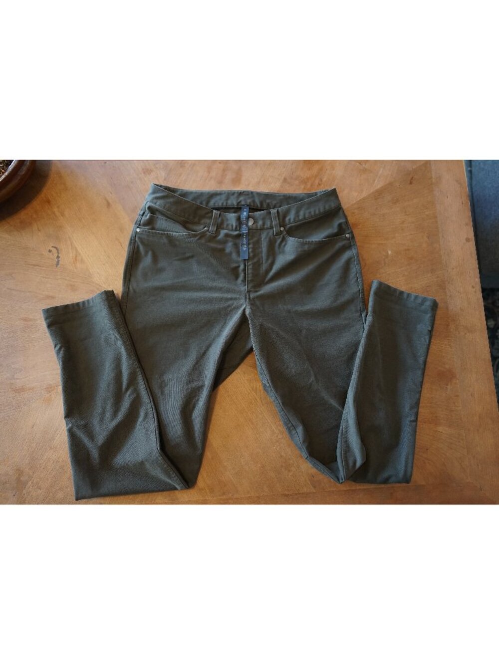 Lululemon ABC Slim-Fit 5 Pocket Pant Utilitech Men's 33 Dark Olive Green 33